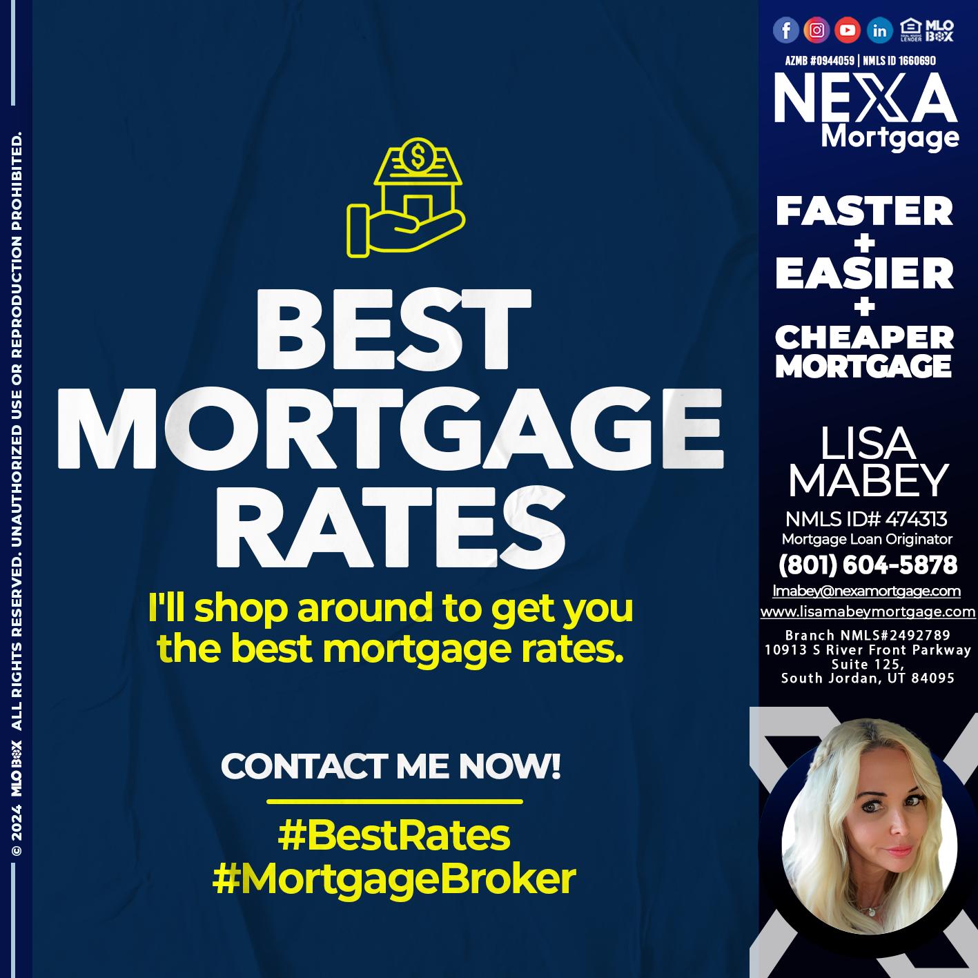 BEST MORTGAGE - Lisa Mabey -Mortgage Loan Originator