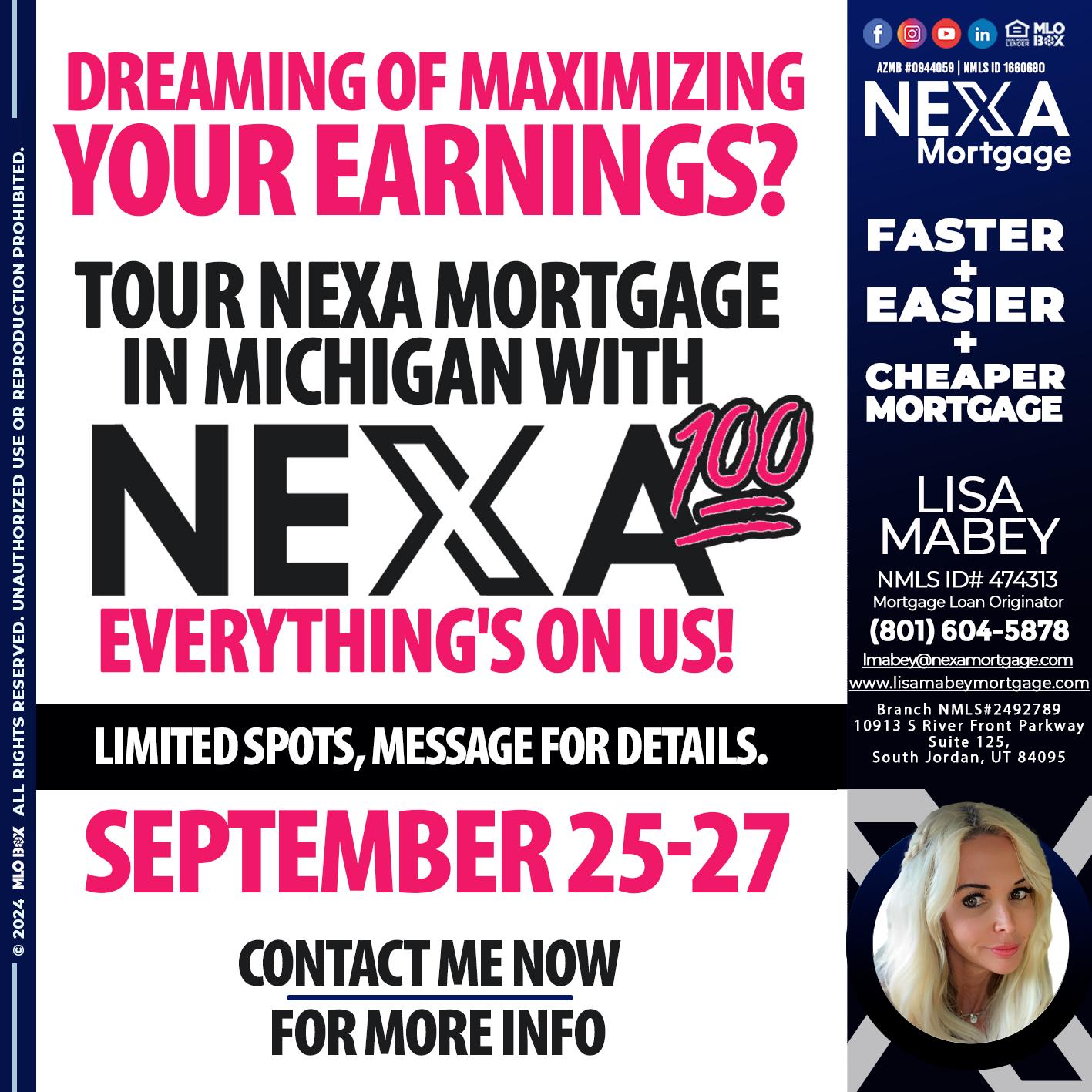 NEXA 100 - Lisa Mabey -Mortgage Loan Originator