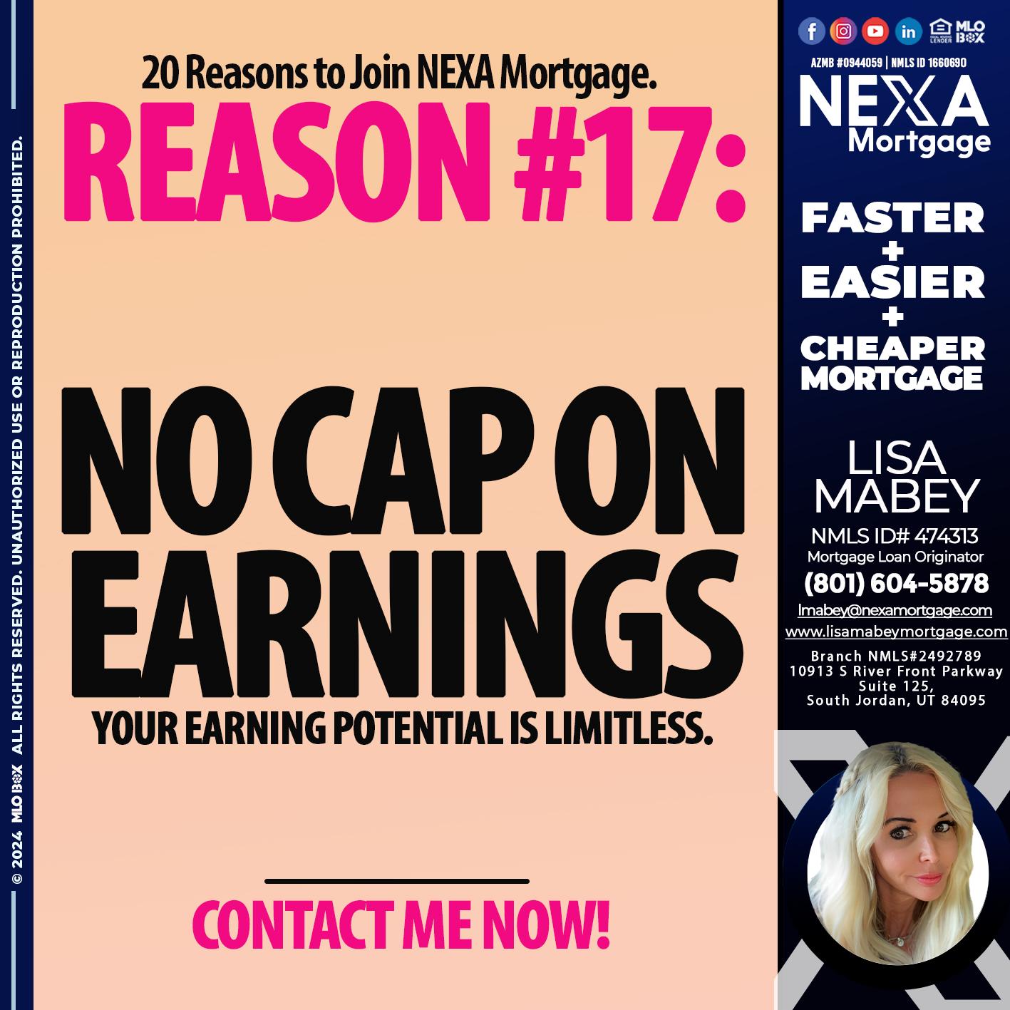 REASON 17 - Lisa Mabey -Mortgage Loan Originator