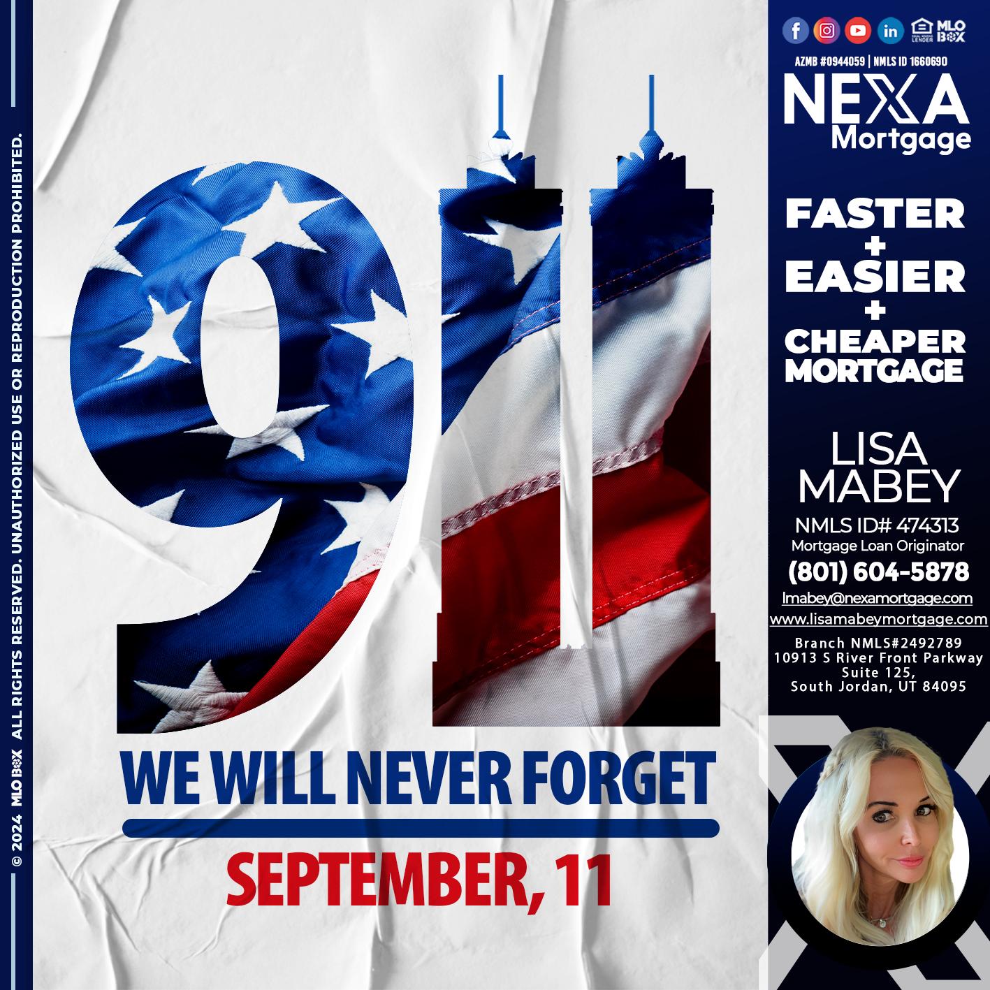 911 - Lisa Mabey -Mortgage Loan Originator