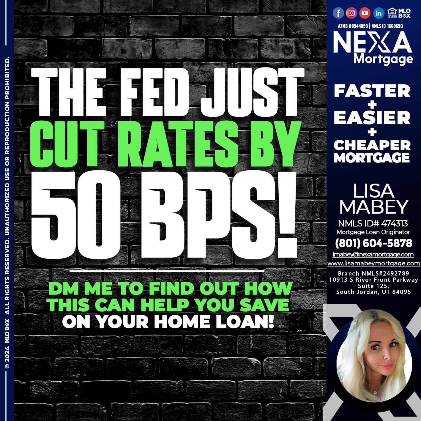 THE FED - Lisa Mabey -Mortgage Loan Originator