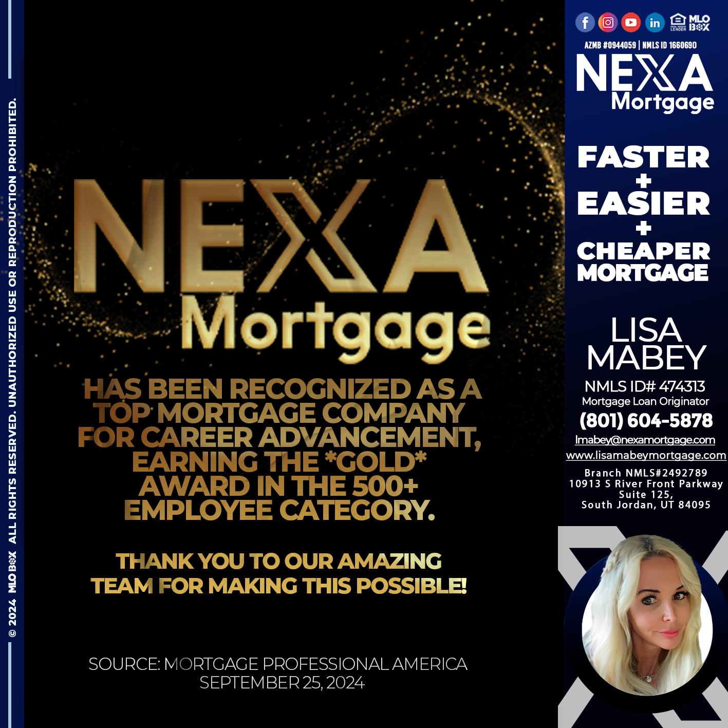 nexa 500 - Lisa Mabey -Mortgage Loan Originator