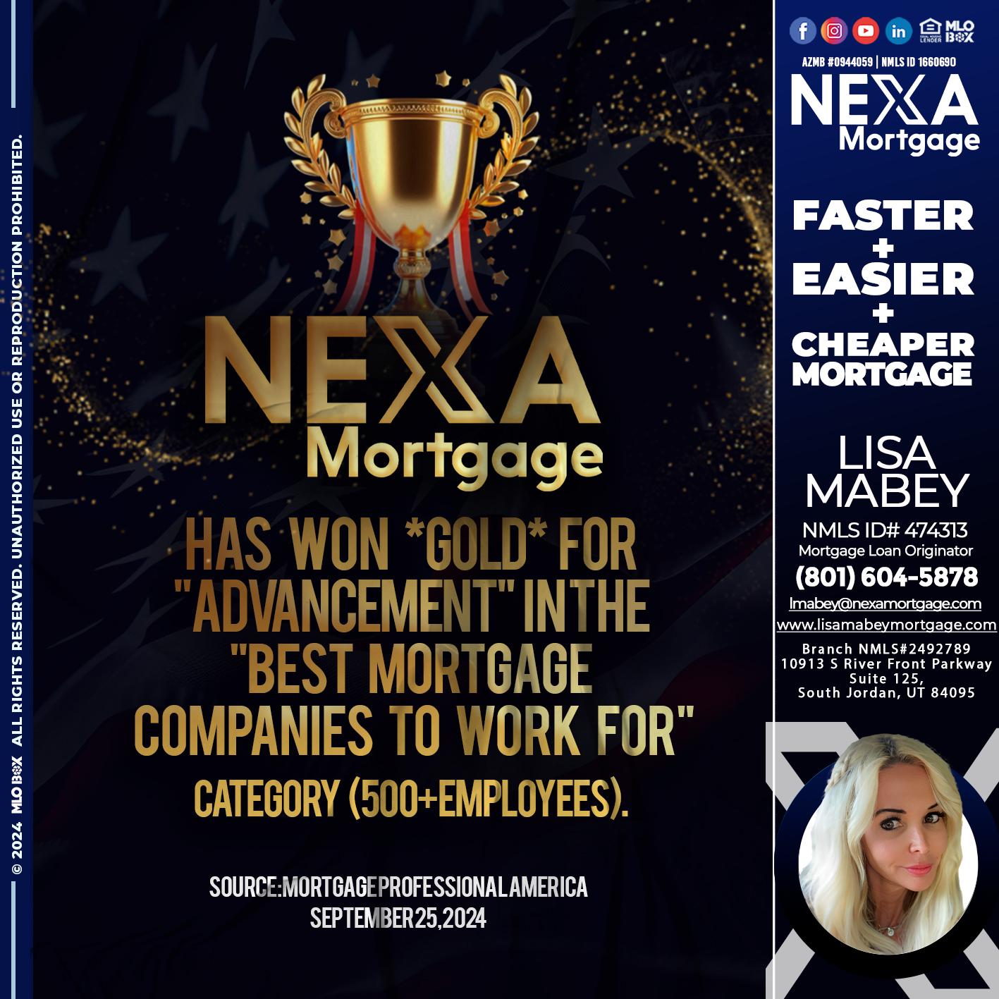 nexa 500 2 - Lisa Mabey -Mortgage Loan Originator