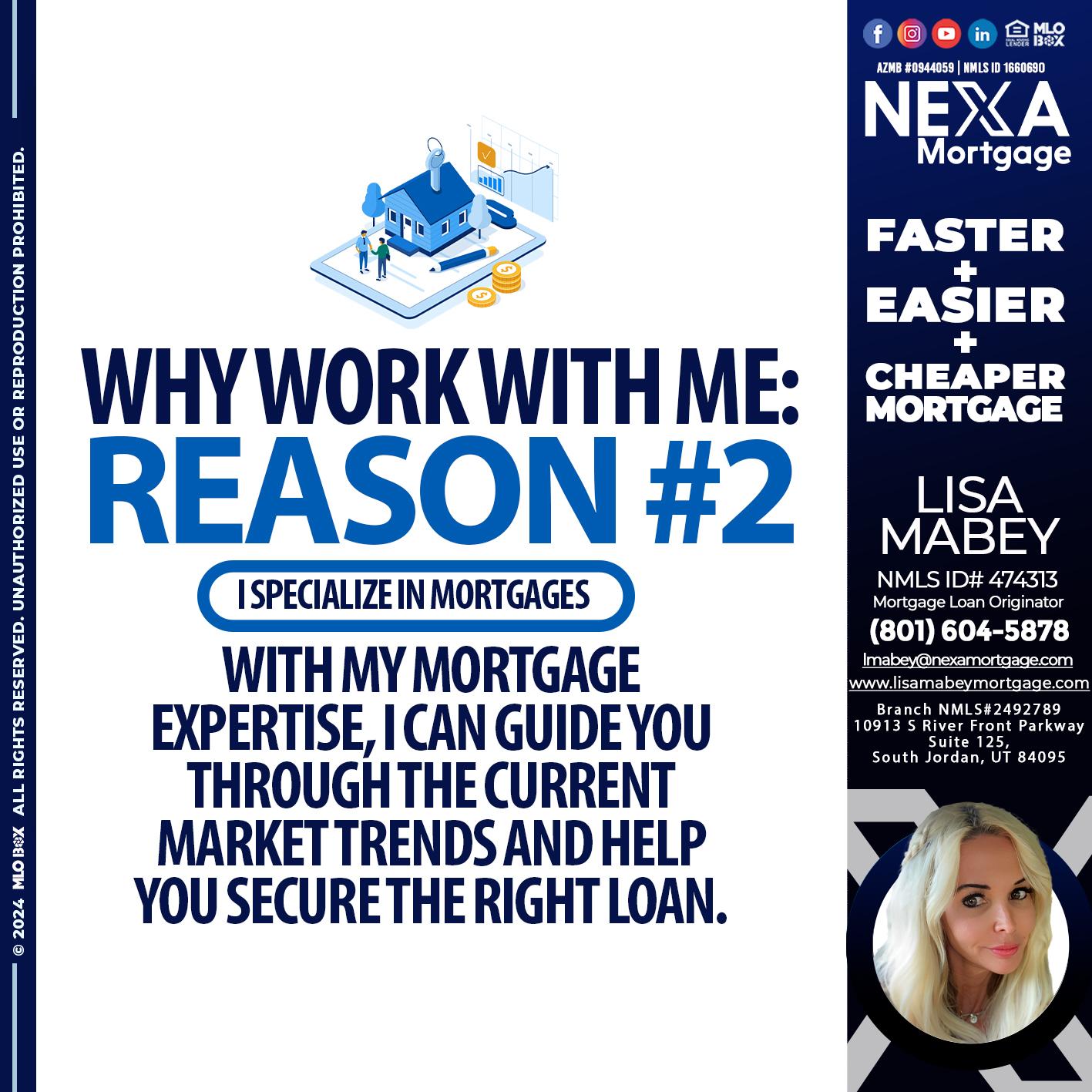 REASON 2 - Lisa Mabey -Mortgage Loan Originator