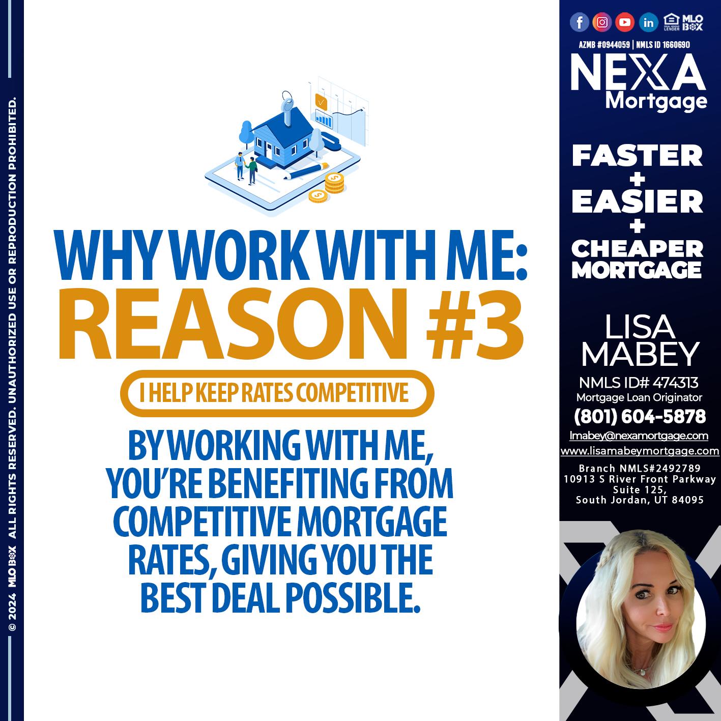 REASON 3 DP - Lisa Mabey -Mortgage Loan Originator