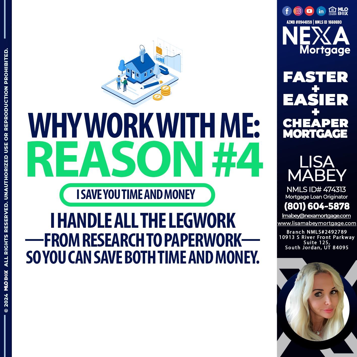 reason 4 - Lisa Mabey -Mortgage Loan Originator