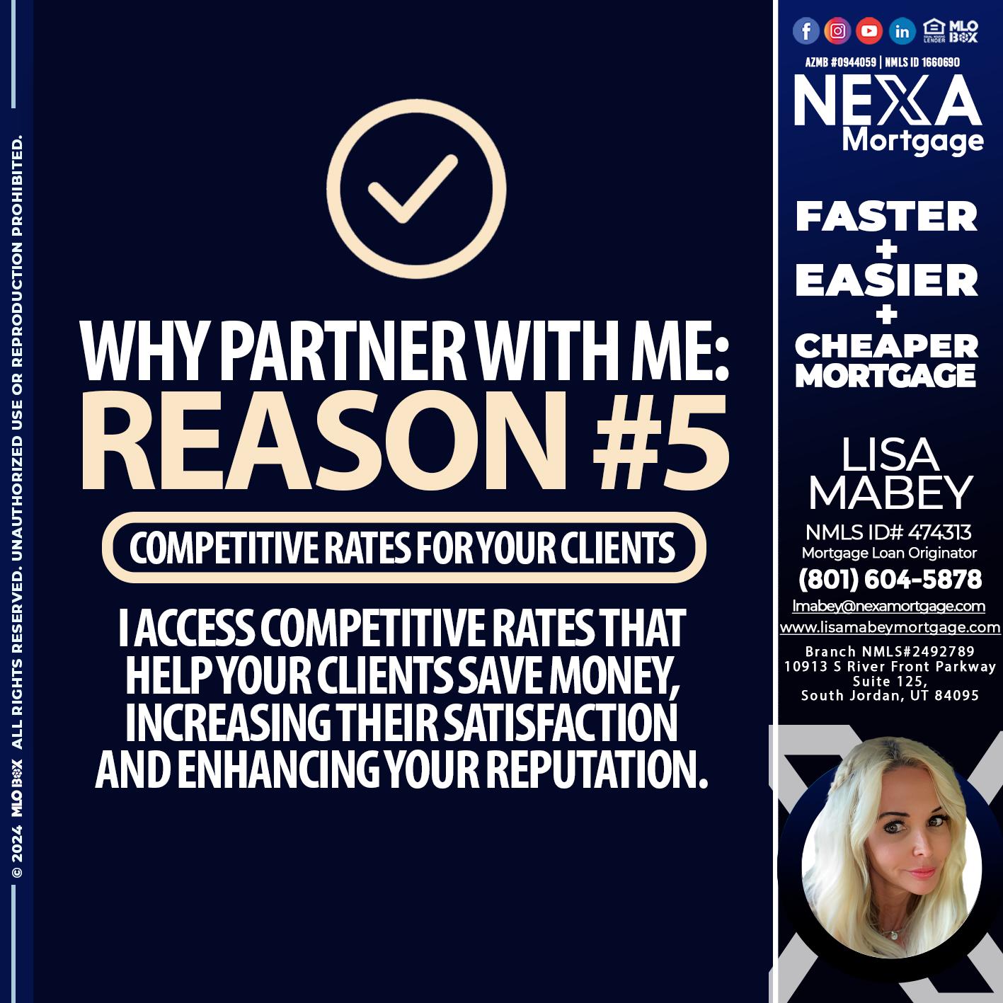 R5 - Lisa Mabey -Mortgage Loan Originator