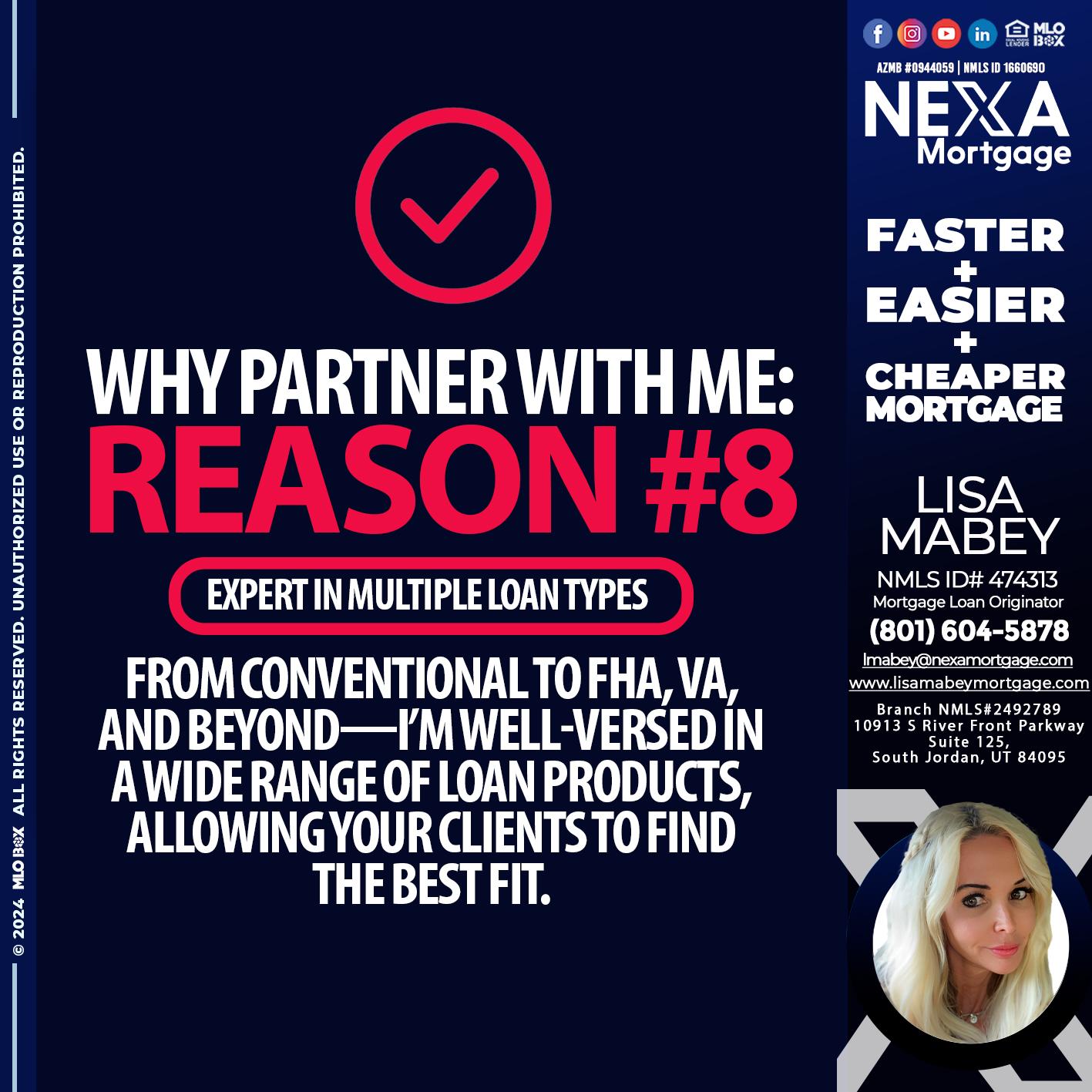 R8 - Lisa Mabey -Mortgage Loan Originator