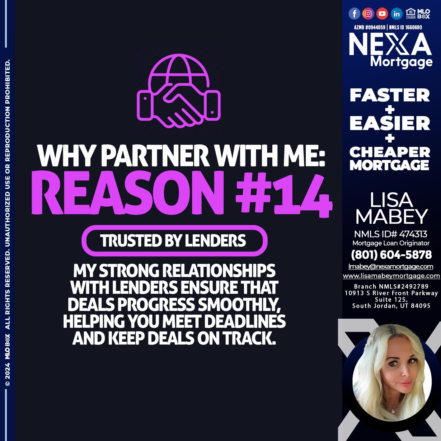 r14 - Lisa Mabey -Mortgage Loan Originator