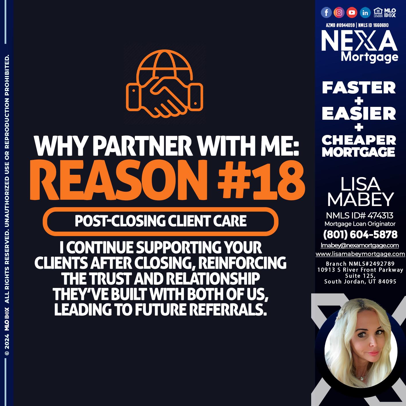 r18 - Lisa Mabey -Mortgage Loan Originator