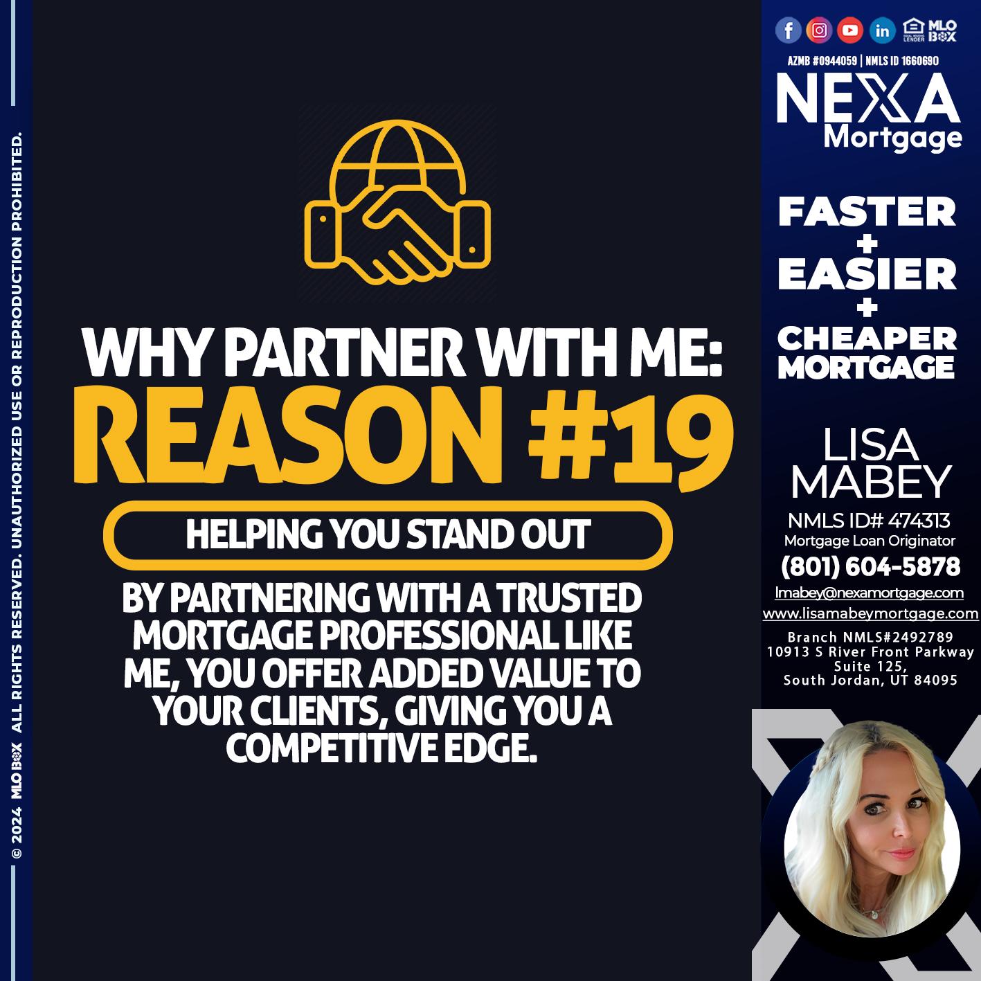 r19 - Lisa Mabey -Mortgage Loan Originator