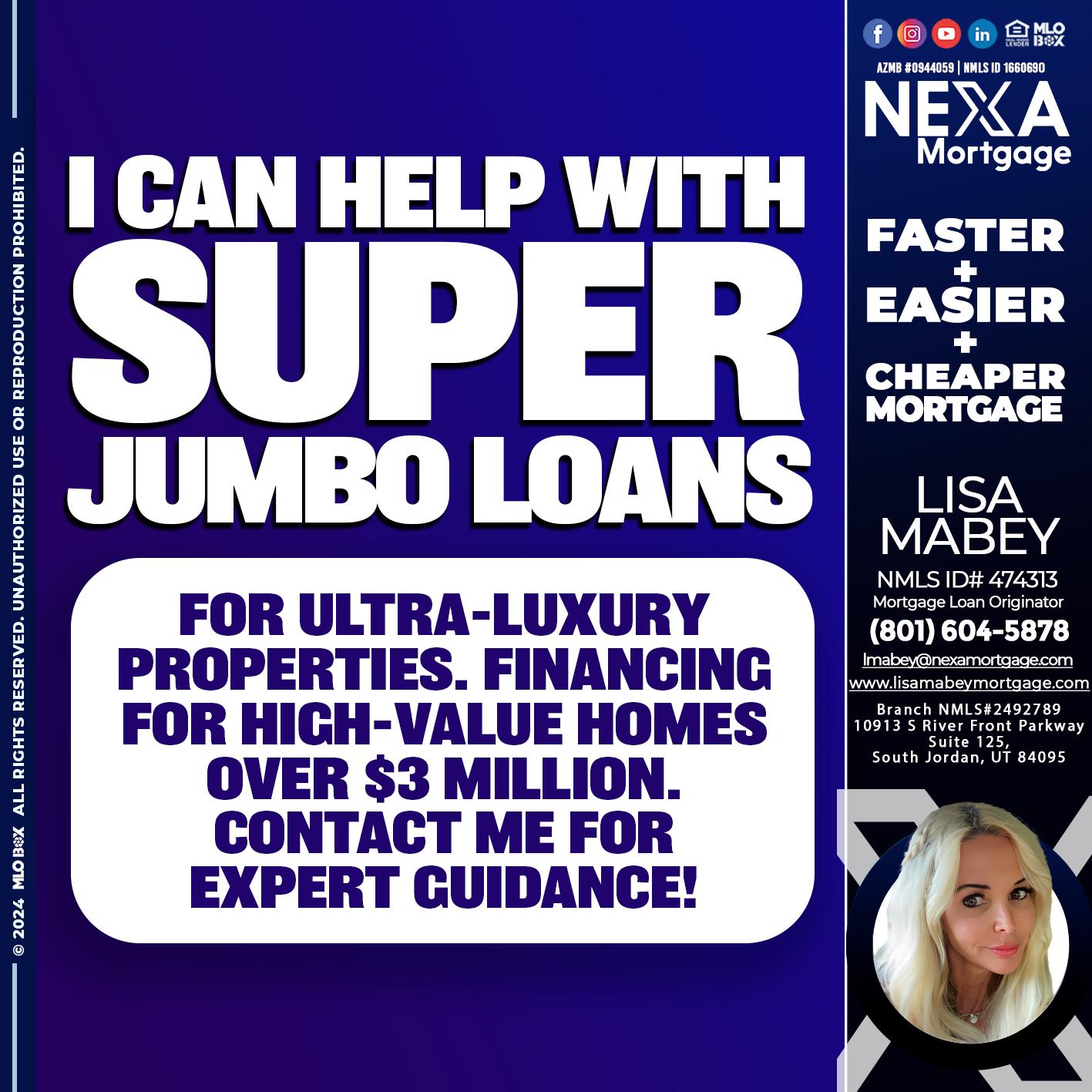 I CAN HELP - Lisa Mabey -Mortgage Loan Originator
