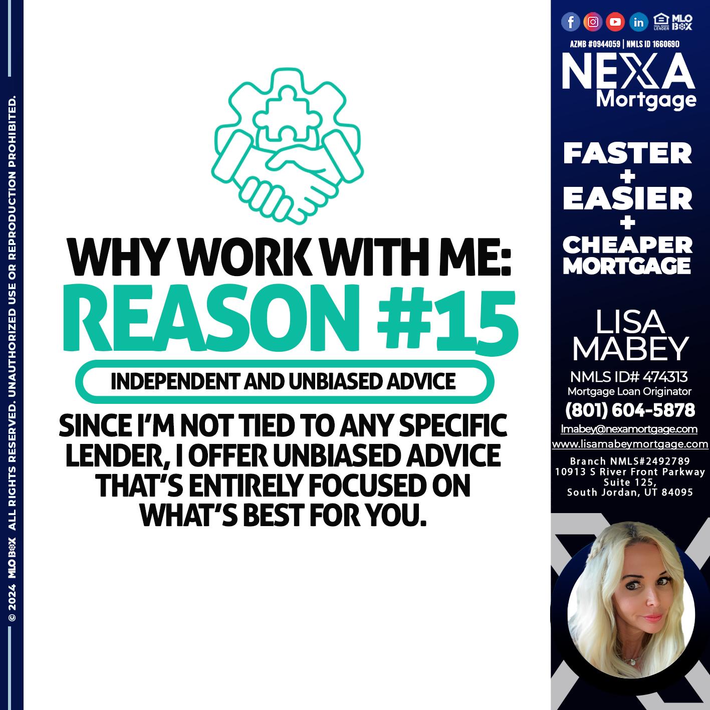 r15 - Lisa Mabey -Mortgage Loan Originator
