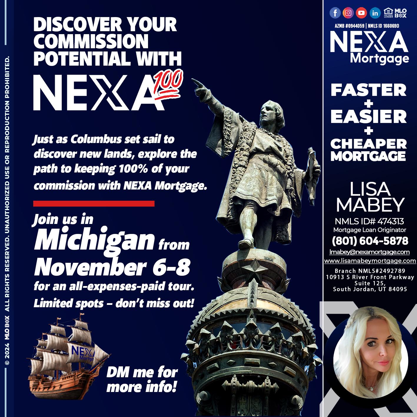 columbus day - Lisa Mabey -Mortgage Loan Originator