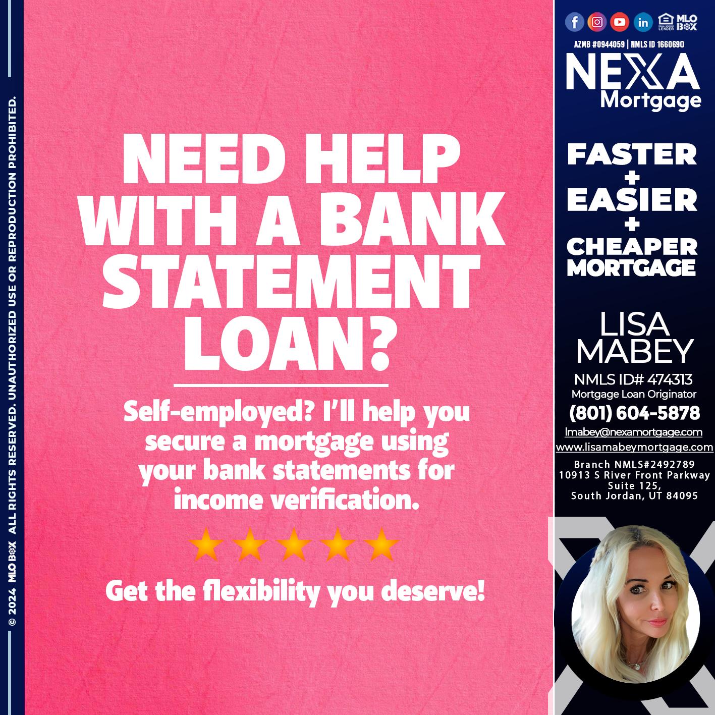 need help? - Lisa Mabey -Mortgage Loan Originator