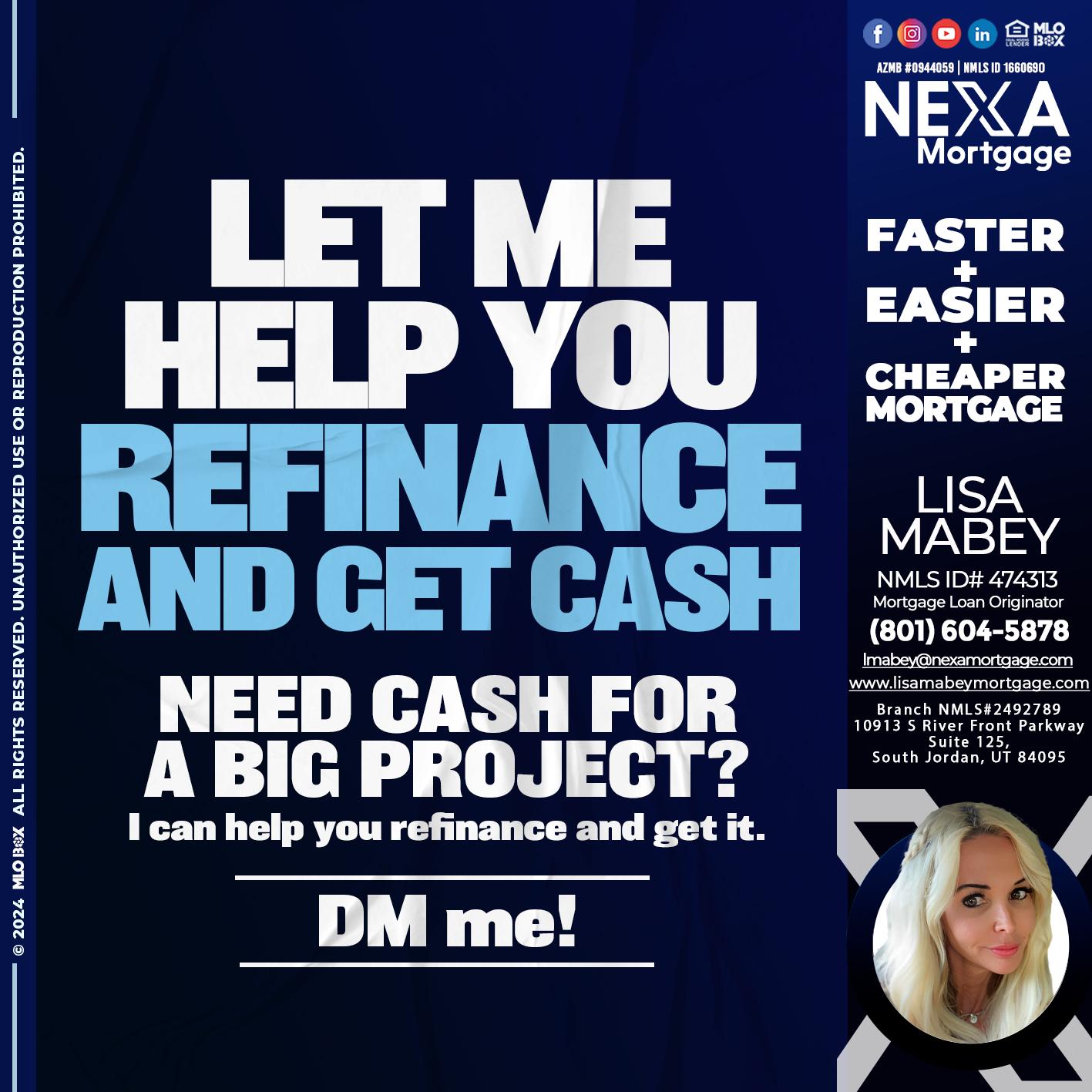 LET ME HELP YOU - Lisa Mabey -Mortgage Loan Originator