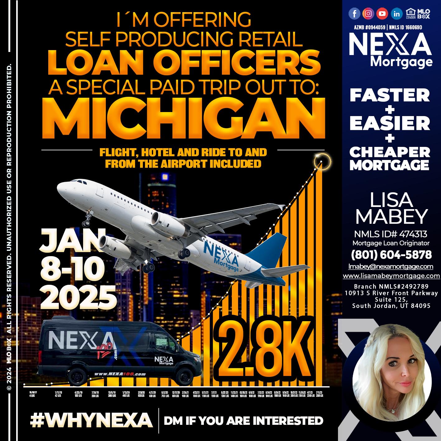 MICHIGAN TRIP - Lisa Mabey -Mortgage Loan Originator