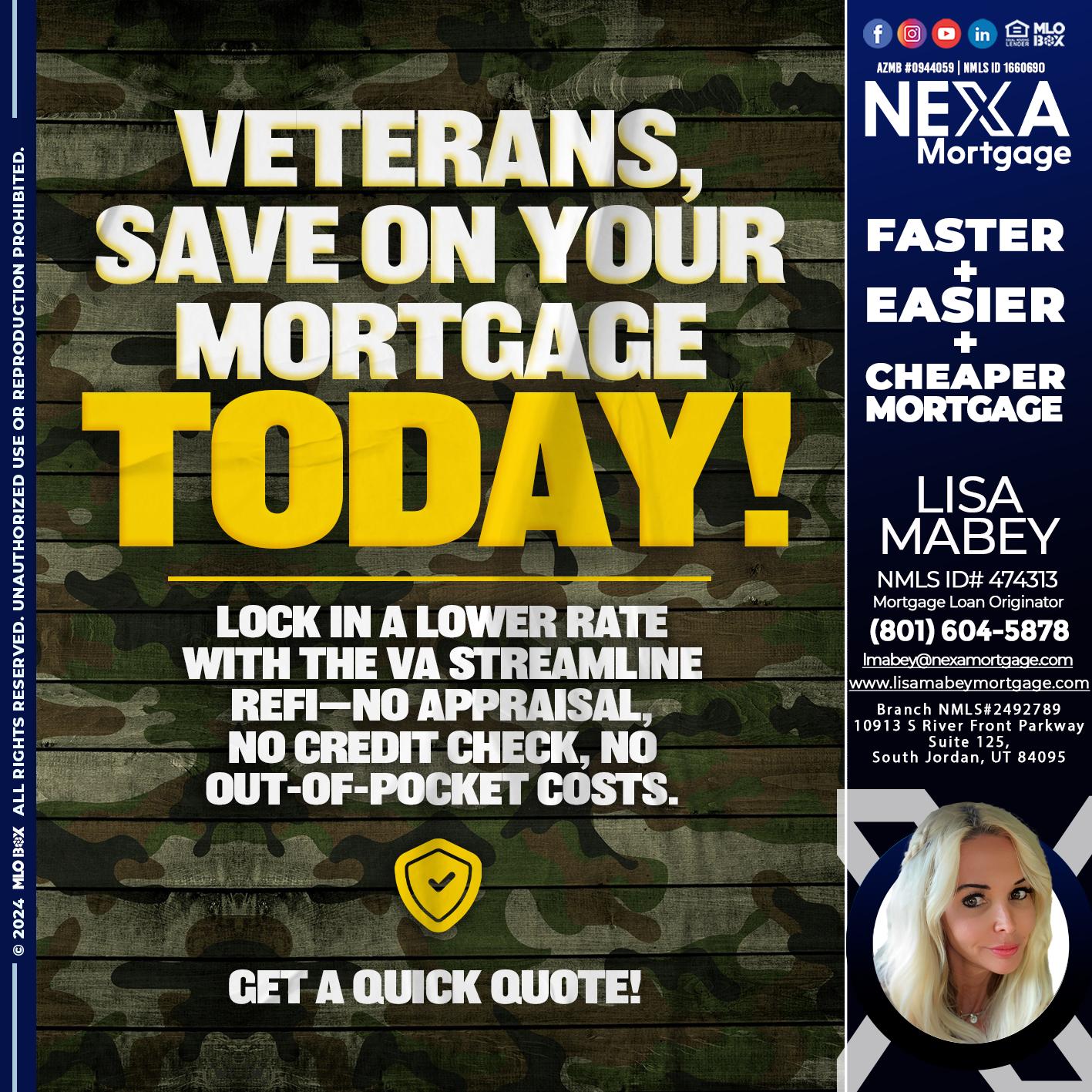 VETERANS DAY - Lisa Mabey -Mortgage Loan Originator